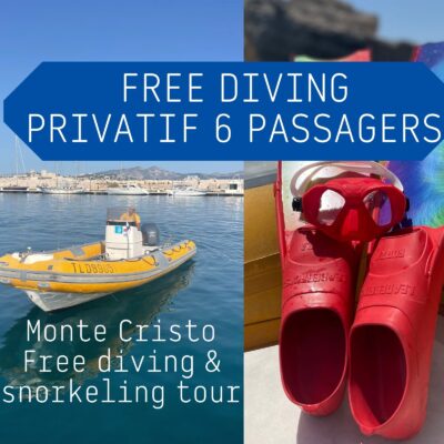 Bateau privatif freediving snorkeling