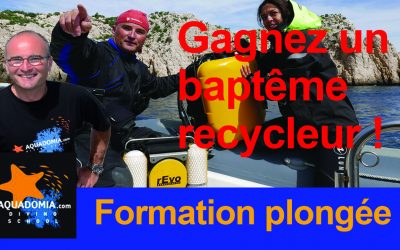 Plongée Marseille : formation loisirs, recycleur CCR rEvo ou Inspi, guide ou moniteur cet été ? Un baptême recycleur à gagner !